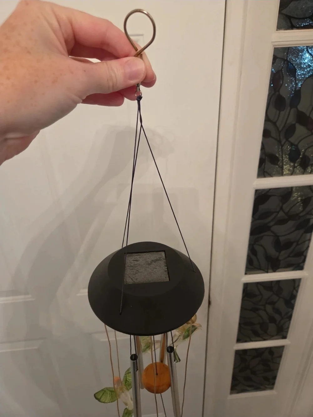 Amazon Green & Silver Hummingbird Wind Chime Lantern